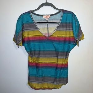 OP Vintage T-shirt Multi-colored Junior’s Size Large
